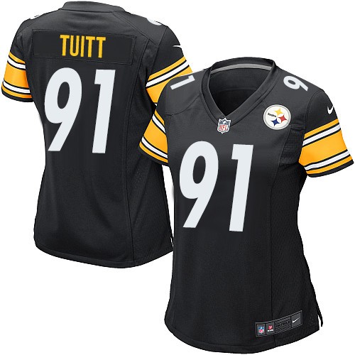 Women's Game Stephon Tuitt Nike Jersey Black Home - #91 NFL Pittsburgh Steelers